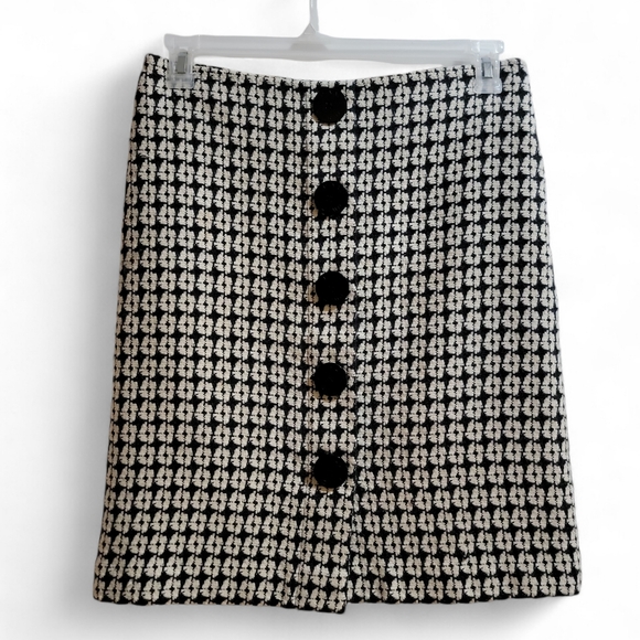 Isaac Mizrahi‎ Target Houndstooth Short Skirt Wool Blend Women's Size 4 - Picture 1 of 5
